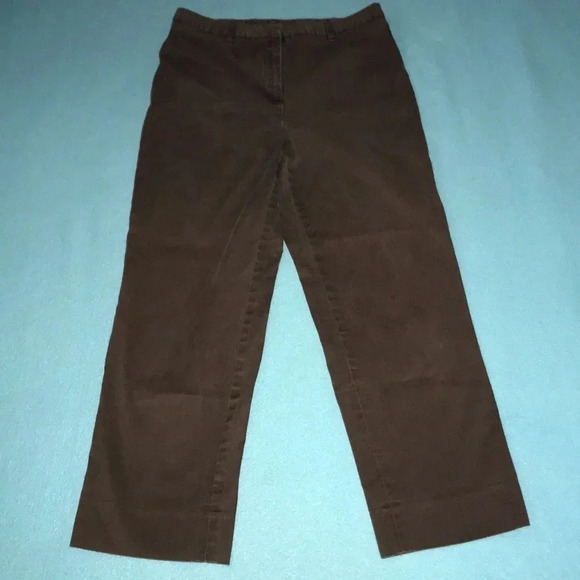 JONES NEW YORK Signature brown capris stretchy size 8 - Picture 1 of 8